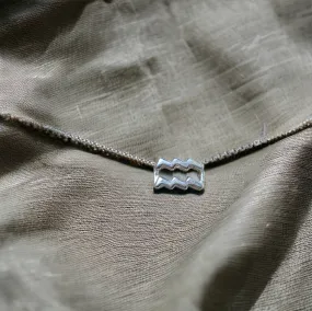 Zodiac Charm Necklace- Aquarius