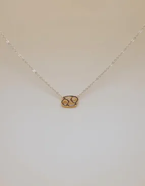 Zodiac Symbol Necklace | Cancer | Gold Plated